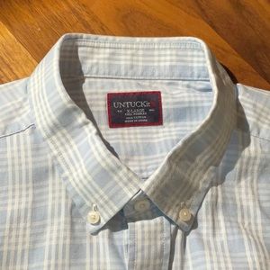 UNTUCKit XL Tall Regular 100% Cotton Wrinkle Free Shirt Sleeve Shirt